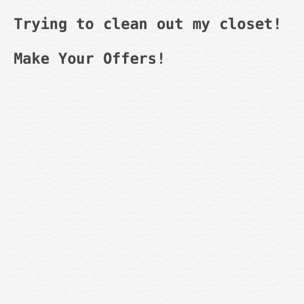 Make your offers !